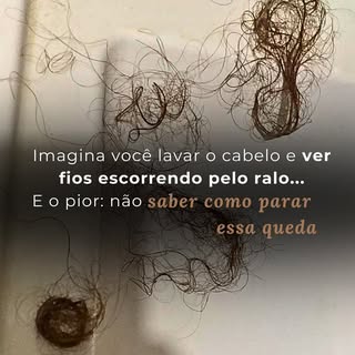 Ver o cabelo caindo no banho todos os dias é desesperador… Mas a boa notícia é que tem solução! ✨ 

