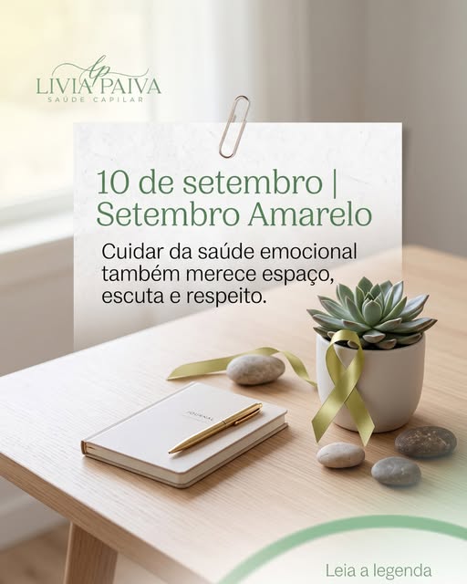 Saúde emocional não deveria ser lembrada apenas quando tudo já ficou difícil demais.

O Setembro Ama