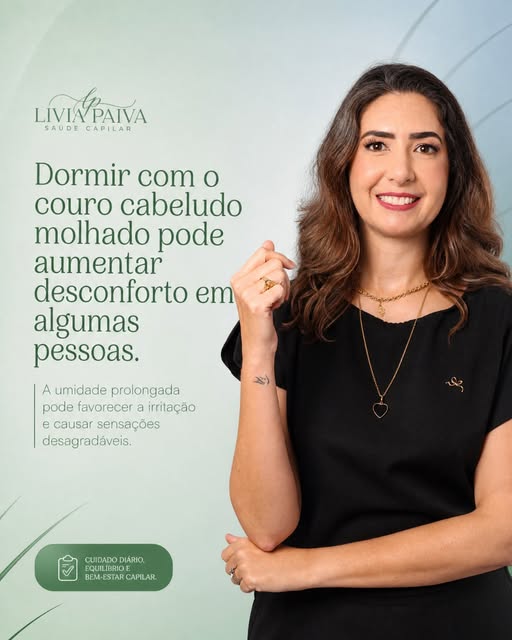 Dormir com o cabelo molhado uma vez não significa que um problema surgirá automaticamente. A questão