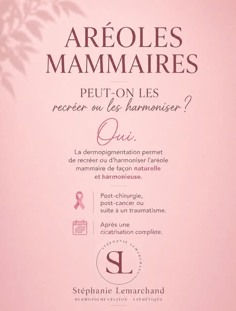 Après une chirurgie, parfois les contours sont à redéfinir.
Une perte de couleur ou une petite nécro