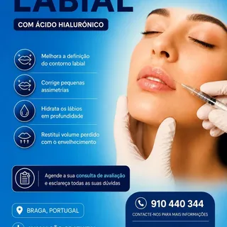 💋 Lábios naturalmente bonitos, harmoniosos e hidratados.

O Preenchimento Labial com Ácido Hialurón