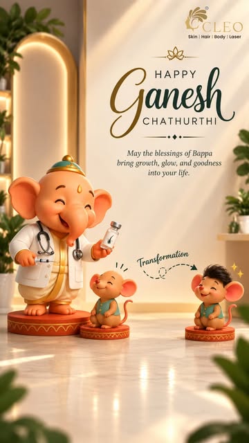 May Lord Ganesha bring growth, happiness & beautiful new beginnings!✨

This Ganesh Chaturthi, may yo
