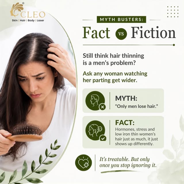 Think Hair Thinning Is Only a Men’s Problem? Think Again. 👀

Noticing a wider parting, thinner pony
