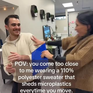 I wish I was lying but polyester is a MAJOR contributor to plastic pollution, and microplastic inhal