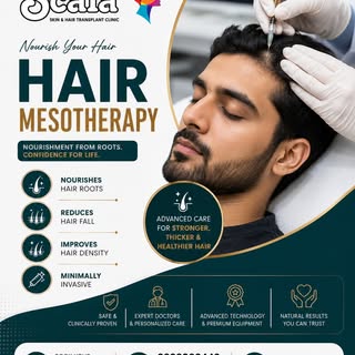 🌿 Nourish Your Hair from the Roots with Hair Mesotherapy 
Weak hair? Excessive hair fall? Hair Meso