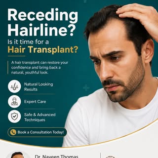 Noticing your hairline moving back? It’s one of the earliest signs of hair loss but the good news is