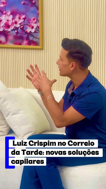 Luiz Crispim esteve no programa Correio da Tarde, apresentado por Bruna Borges, na TV Correio, afili