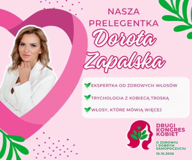 ✨ Poznajcie kolejną wyjątkową prelegentkę Drugiego Kongresu Kobiet! ✨

Tym razem porozmawiamy o czym