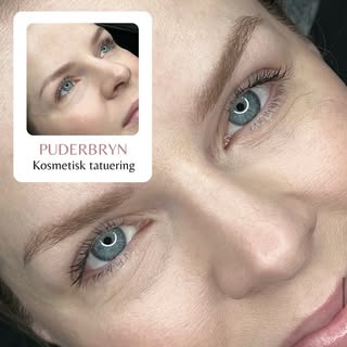 En stammis kund 💛 med mjuka pudriga tatuerade ögonbryn! Detta är läkt resultat! Hur fint!!! 👏🏻👏�