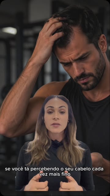 Você treina, cuida do corpo, faz reposição hormonal… mas seu cabelo começou a cair e ficar mais fino