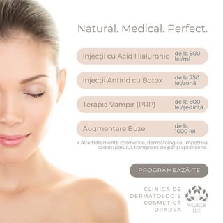 Frumusețea naturală merită îngrijire atentă și soluții medicale sigure. La Clinica Welbeck Life Orad