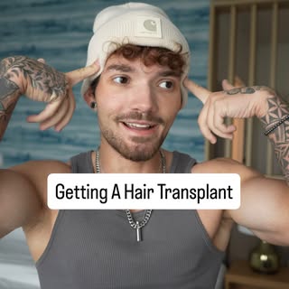I’m getting a hair transplant 🤠 @maneimagehair 
.
I’m partnering with @maneimagehair for a FUE hair
