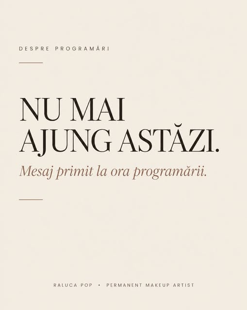 O programare la micropigmentare nu înseamnă doar o oră în calendar. 🤎

Înseamnă timp rezervat pentr