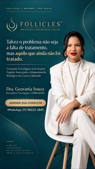 Você já tratou a queda de cabelo. Já usou minoxidil, finasterida ou outros recursos. E, mesmo assim,