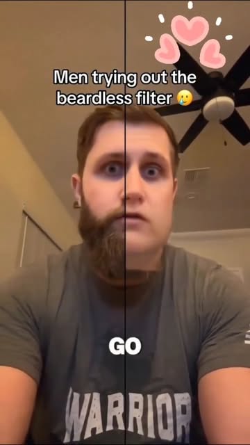 Their reactions when the beard and moustache disappear say it all 😂

They may only be trying a filt