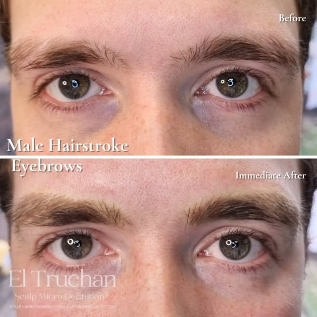 Male Hairstroke Eyebrows should never look overly shaped, too perfect or obviously treated. 👨🏻

Ev