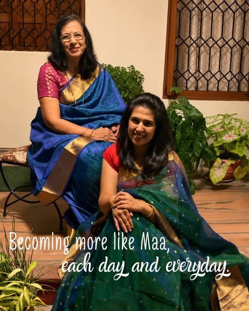 Maa I am finding myself more like you every passing day. Becoming mom like you to belle , becoming a