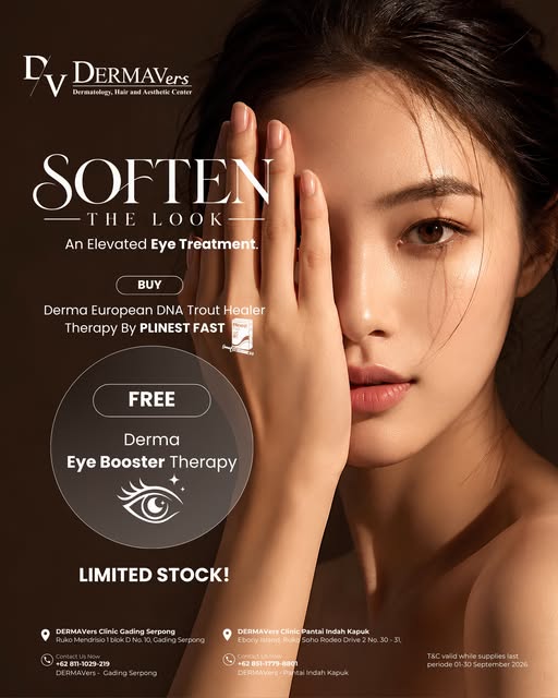 ✨ SOFTEN THE LOOK — An Elevated Eye Treatment.

Mata adalah salah satu area pertama yang bisa membua