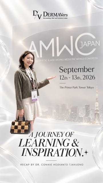 Thank you @dermaversclinic.id and @herca.id for the opportunity given to me to join AMWC Japan 2026,
