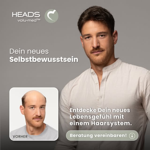 Dein neues Ich. Einzigartig. Natürlich.

Ein Haarsystem kann mehr als nur fehlendes Haar ersetzen. E