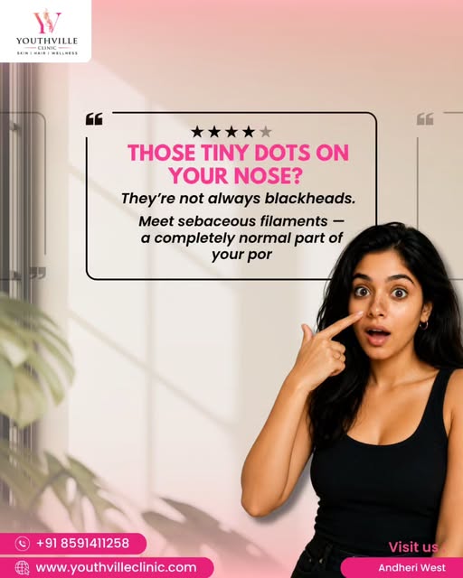 Those tiny dots on your nose aren’t always blackheads. 👀

Before you squeeze, scrub, or reach for a