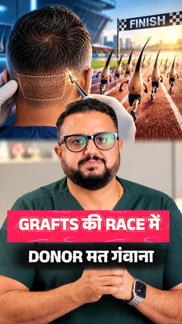 एक सेशन में 8,000 ग्राफ्ट्स? पहले ये सवाल जरूर पूछिए! ⚠️

Hair Transplant का goal ज्यादा से ज्यादा g