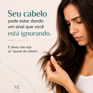 ✨ E se o seu cabelo estiver tentando te avisar que alguma coisa mudou?

Nem toda queda, afinamento o