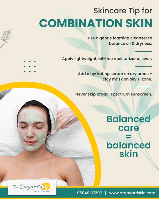 Combination skin needs balance, not over-treatment. ✨
Keep your routine gentle, lightweight, and tar