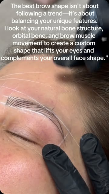 Best eyebrow shape? Well we won’t just guess or pick a random shape. I map out a frame based on your