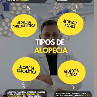 🎥 ¿Sabías que existen diferentes tipos de alopecia? 💇‍♂️💬

1️⃣ Alopecia Androgenética
Es la más f