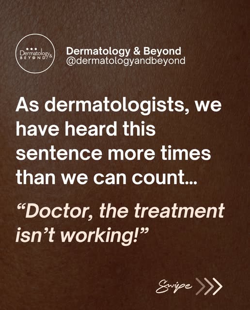 Skin treatment isn’t a 100-metre dash. It’s a marathon and seven days in isn’t the time to call it a