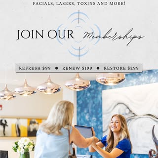A more radiant you — all year long.✨ 

Join one of our exclusive anti-aging memberships and enjoy pe