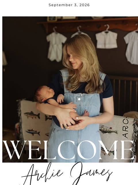 Congratulations to our front office and social media manager, Kaleigh, on the birth of Archie James.