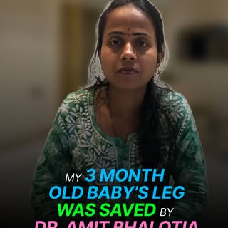At just 3 months old, baby girl faced a critical challenge — an amniotic band affecting the middle t
