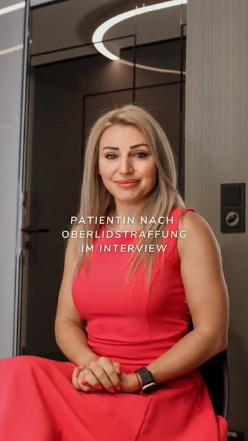 Meine Patientin hat sich vor 6 Wochen für eine Oberlidstraffung entschieden. 👁️ Im Video erzählt si