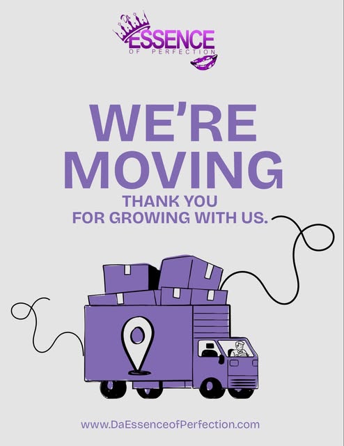 DaEssence of Perfection LLC is MOVING...

NEW LOCATION = ELEVATED EXPERIENCES

We're very THRILLED t