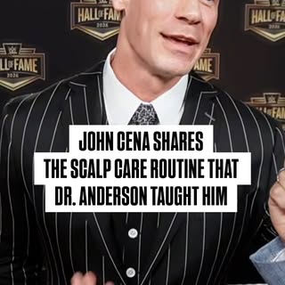 Check this out! John Cena on the red carpet talking about the scalp care routine that @kenandersonmd