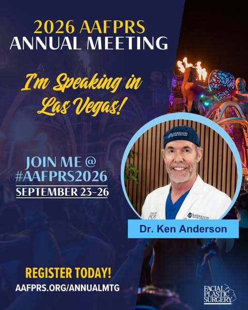 This September, Dr. Anderson will be presenting at the American Academy of Facial Plastic & Reconstr