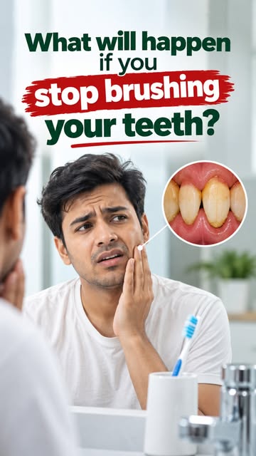 What happens if you stop brushing your teeth? 
.
Consult our expert today for safe and effective tre