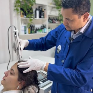 Tecnologia para potencializar os cuidados com o couro cabeludo, sem agulhas e sem injeções.

Mesoter