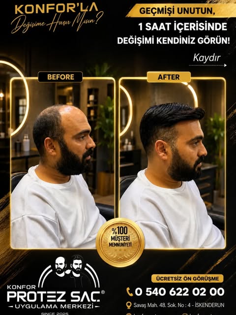 Değişimin adresi... 
#iskenderunçarşı 
#iskenderun 
#iskenderunsahil 
#hatay 
#hatayprotezsaç