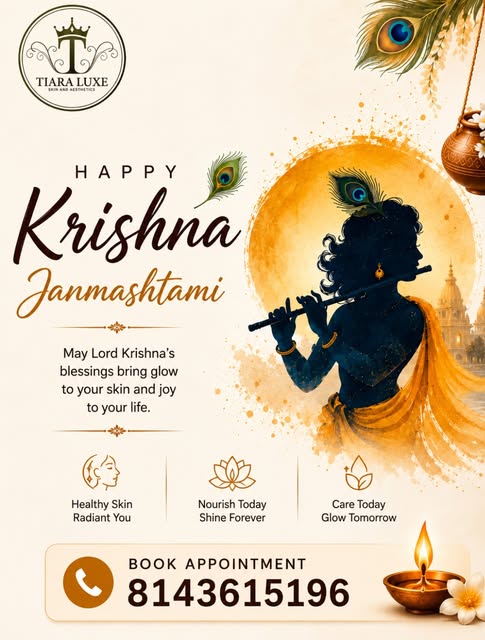 ✨ May Lord Krishna’s divine blessings fill your life with love, joy, prosperity, and endless positiv