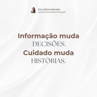 Quando você entende o que está acontecendo com o seu corpo, passa a fazer escolhas mais conscientes 
