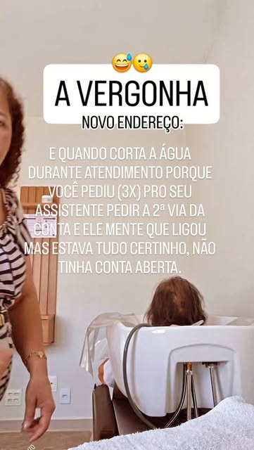 E QUANDO CORTA A ÁGUA DURANTE ATENDIMENTO PORQUE VOCÊ PEDIU (3X) PRO SEU ASSISTENTE PEDIR A 2ª VIA D