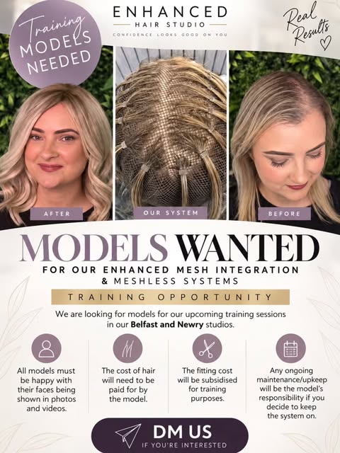 ✨ MODELS WANTED – BELFAST & NEWRY ✨

We’re looking for models to take part in upcoming training sess