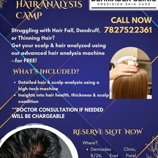 🆓 FREE HAIR ANALYSIS CAMP! 🆓

📢 Struggling with Hair Fall, Dandruff, or Thinning Hair? Get your s