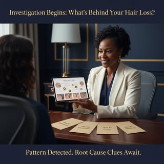 Every case of hair loss leaves clues. 🔍

Most people treat the symptom.
I investigate the source.


