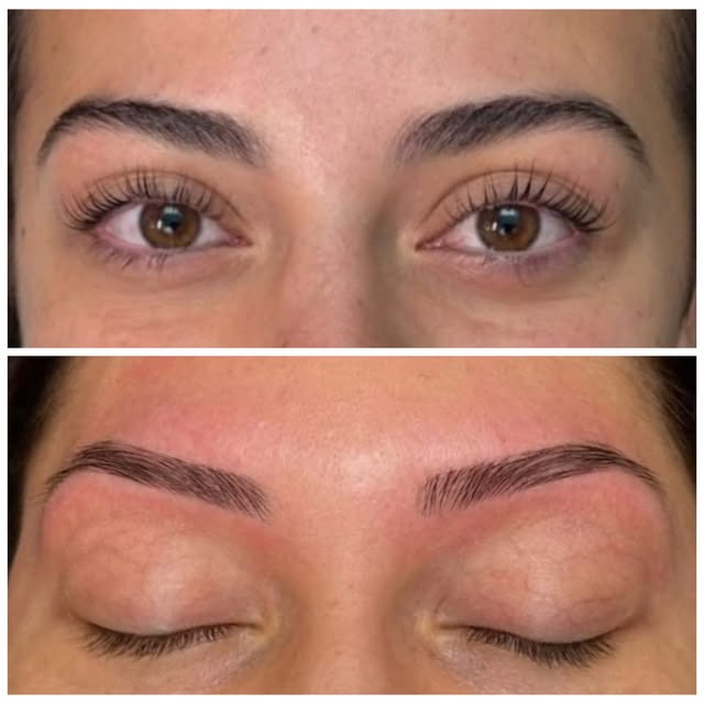 I’ve been having so much fun lately doing these hybrid brow wax and tints. The outcomes are amazing!