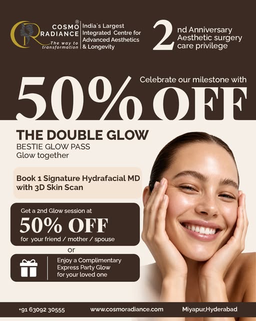 Glowing skin is always better together. ✨

To celebrate our 2nd Anniversary, Cosmo Radiance is givin