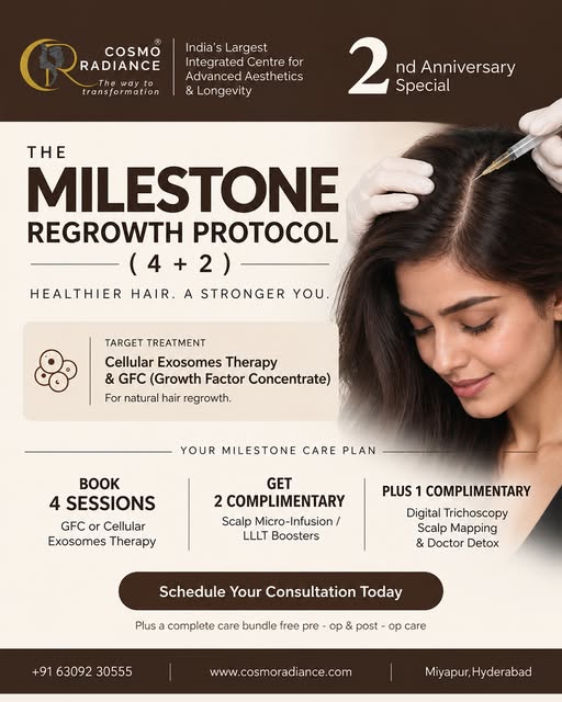 Healthier Hair. A Stronger You. 🌿🧬✨

To celebrate our 2nd Anniversary milestone, Cosmo Radiance is